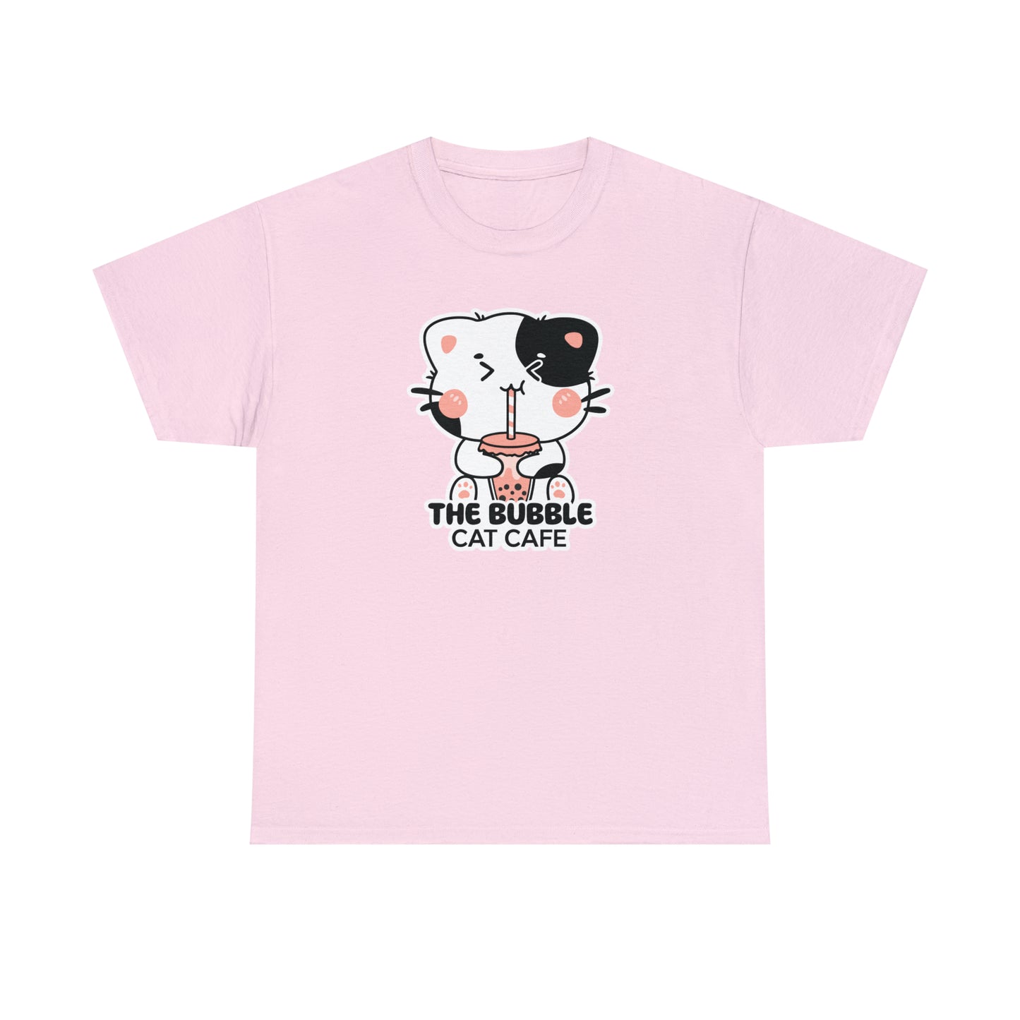 The Bubble Cat Cafe Heavy Cotton Tee