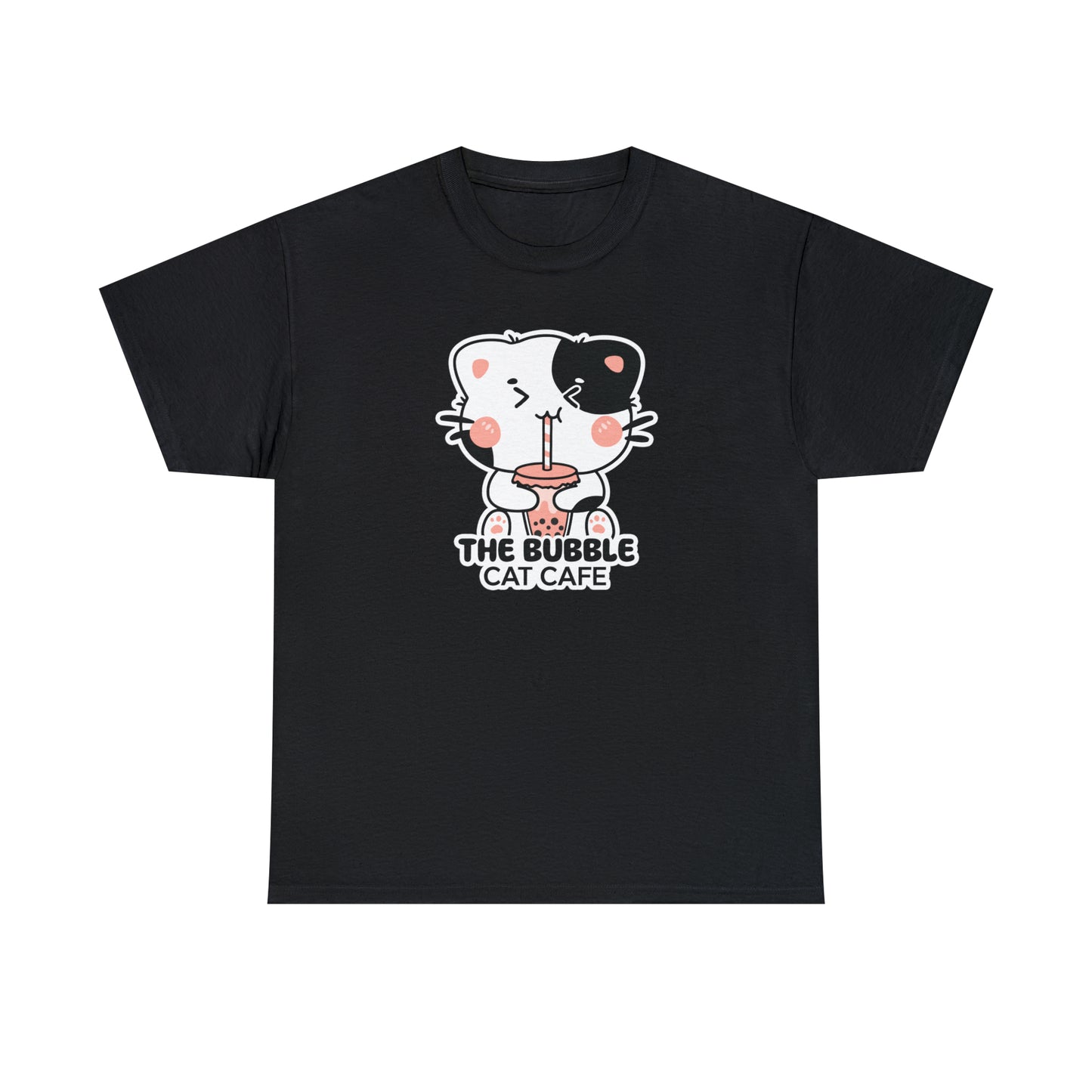 The Bubble Cat Cafe Heavy Cotton Tee