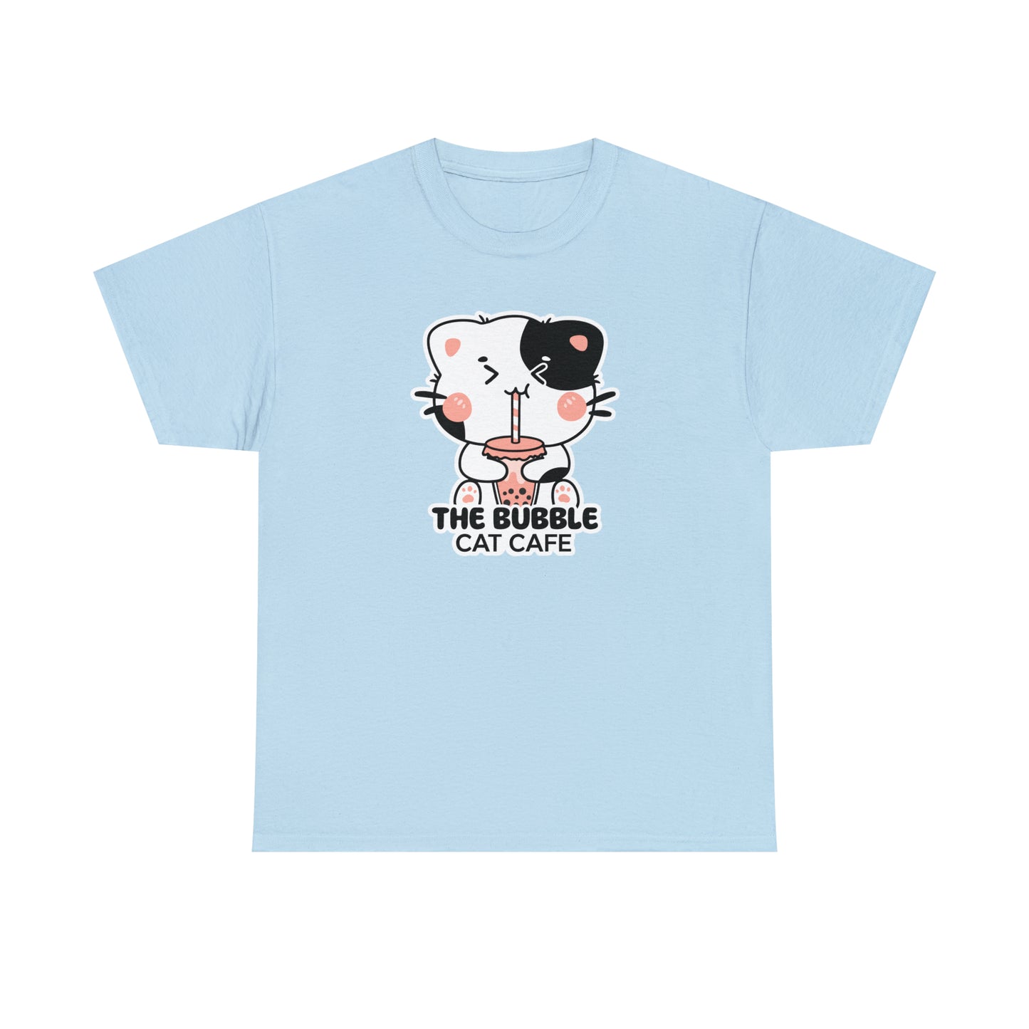 The Bubble Cat Cafe Heavy Cotton Tee